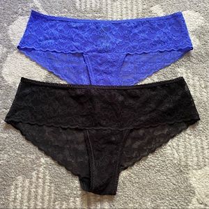 Vintage Victoria’s Secret Lacie Cheeky Panty Set of 2